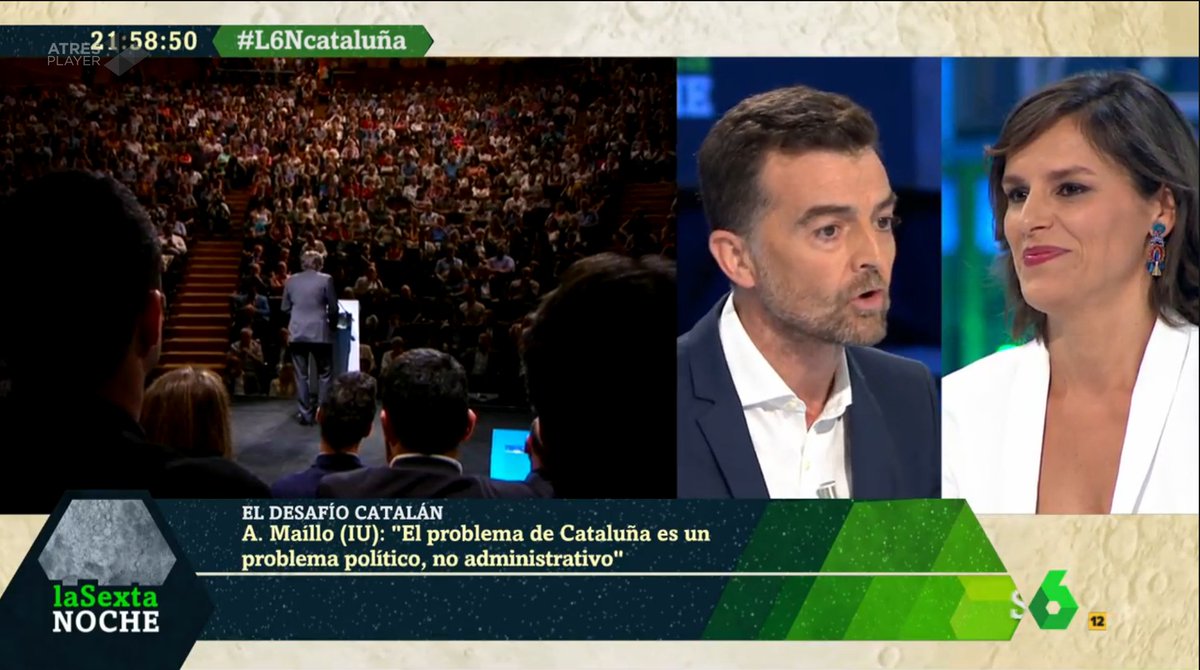 <a href="/MailloAntonio/">Antonio Maíllo</a> <a href="/SextaNocheTV/">@SextaNocheTV</a> "Derecha catalana y española coinciden en crear una cortina de humo para tapar recortes a las clases populares" <a href="/MailloAntonio/">Antonio Maíllo</a> #L6Ncataluña