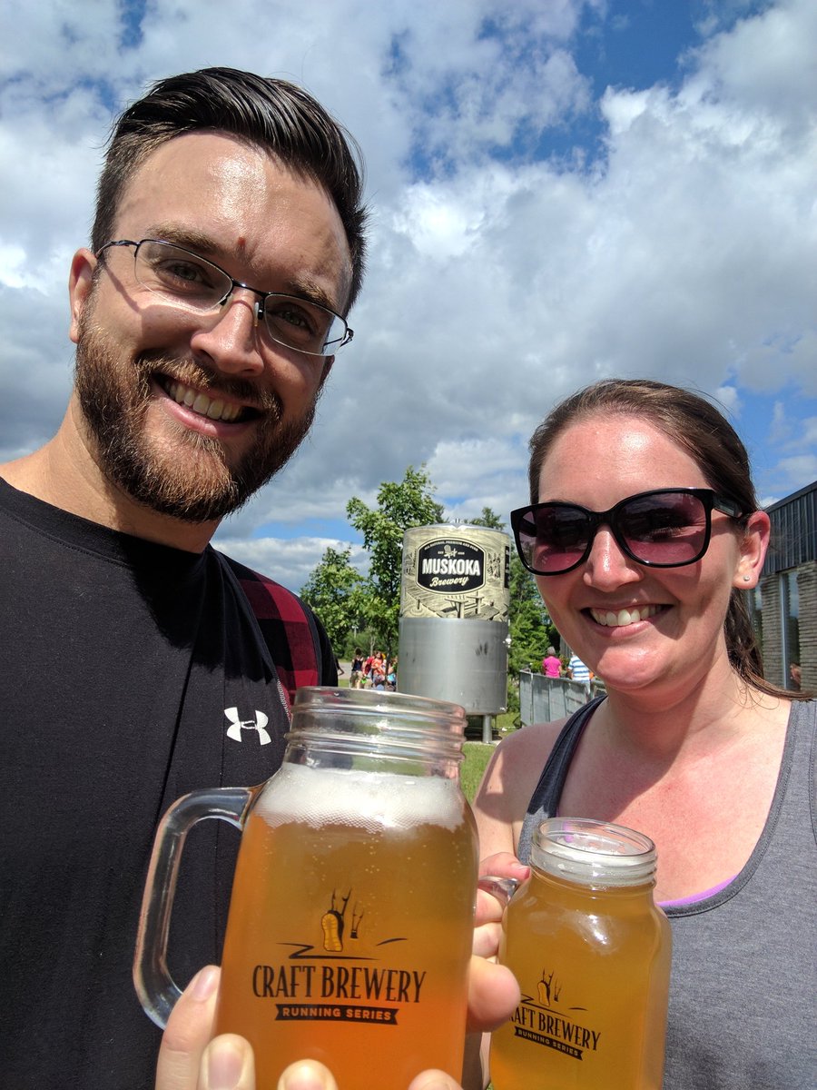 Just finished the <a href="/MuskokaBrewery/">MuskokaBrewery</a> 5k! Time for a well deserved beer. #5k #CraftBeer