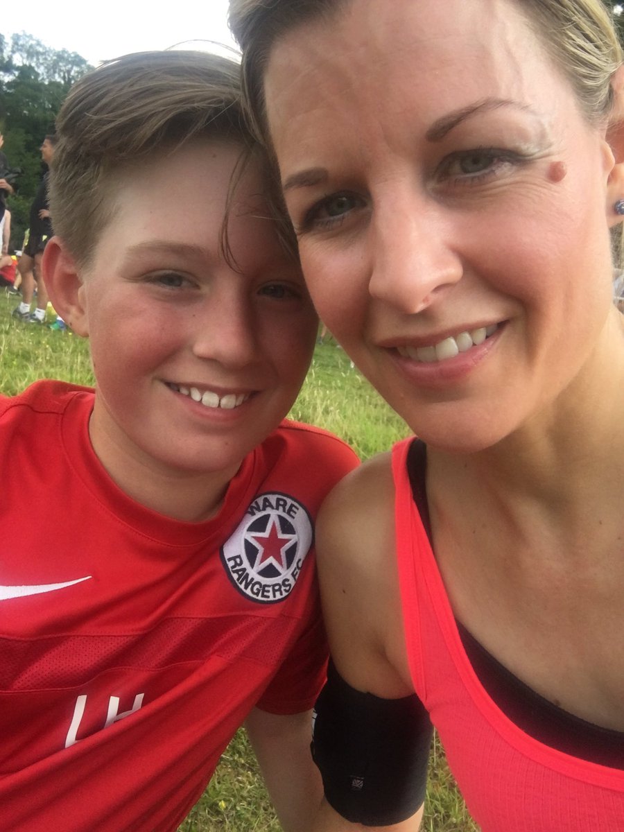 Training with my coach this morning 👍🏻 ready for the Ware 10k tomorrow 💪🏼👟😱 <a href="/WareRunFest/">Ware Festival of Running (Ware 10s)</a>