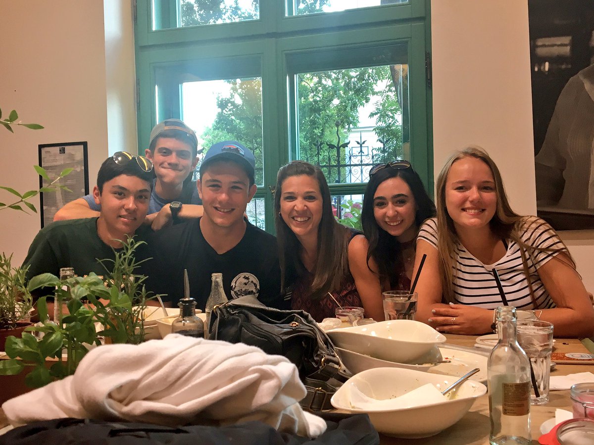 HSHungaryTeam's tweet photo. Team bonding, Italian style. (Don't worry, we have actually eaten quite a bit of Hungarian food, too 😏) https://t.co/970dLv7UtW