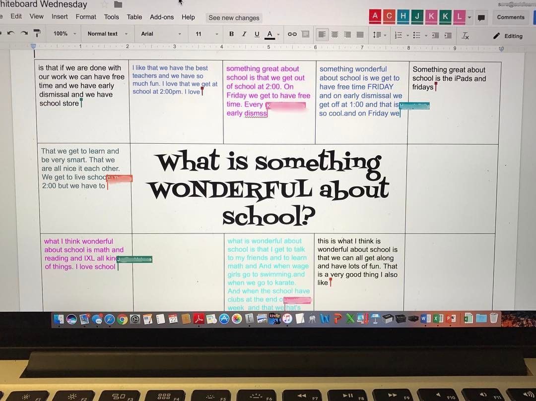 White Board Messages - tech style buff.ly/2tt8EwU  If you don't have whiteboard space, you could use Google docs instead!