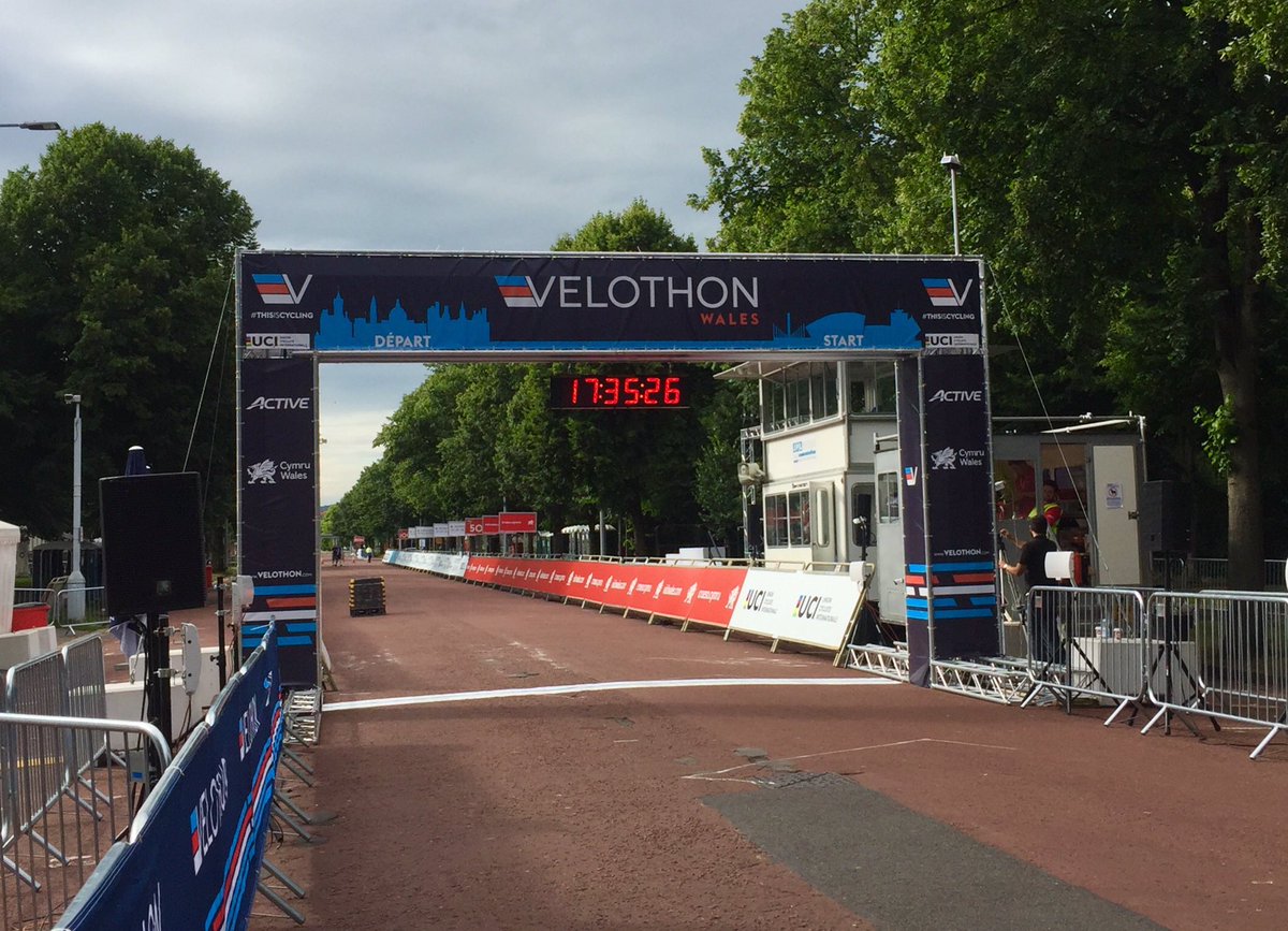 stiffupperlip1's tweet photo. I have a feeling it will be slightly busier here tommrow! Bring it on! @Velothon @TourismWalesUK @cardiffcouncil #cycle #sportive #UCI https://t.co/XT1mfjEUYP