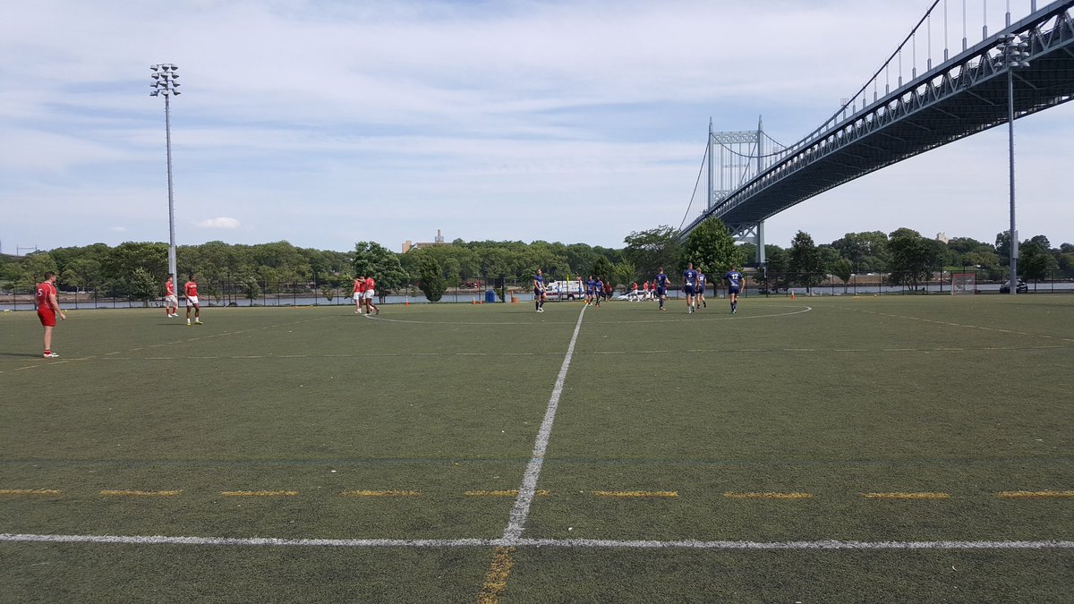 HellGate7s's tweet photo. Getting ready for kickoff in the Empire Cup Final! @newyorkac taking on East Lake Erie Hawaiins on Field 74. #HG7s #HKETONY https://t.co/TQ02QqGdmd