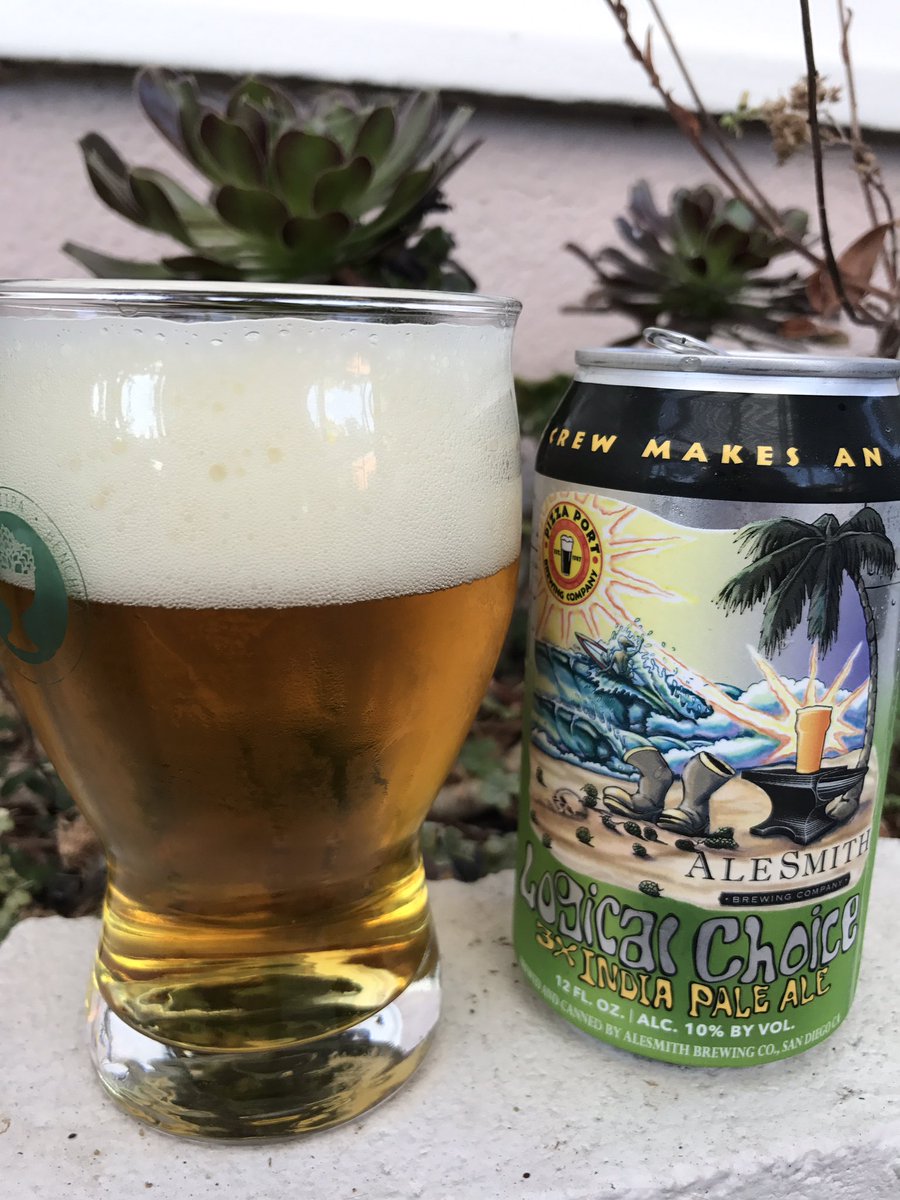 @pizzaportbrewingco x @alesmithbrewing Logical Choice 3X IPA collaboration #sdbeer #ipa