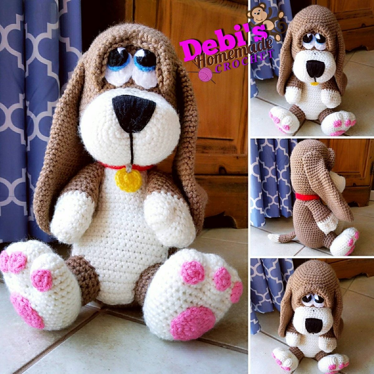 debiscrochet's tweet photo. Another basset hound puppy done! ππΆ #dog #dogowner #bassethound #cribtoy #stuffed animal #crochet https://t.co/00pJxFcTA3 https://t.co/opJsl8Esqs