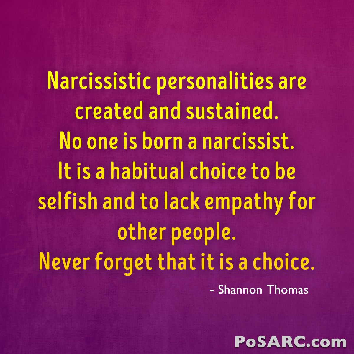 PoSARC's tweet photo. Narcissistic personalities are created and sustained.  No one is born a narcissist. 

#POSA #PoSARC #narcissist https://t.co/A5OcRbam9t