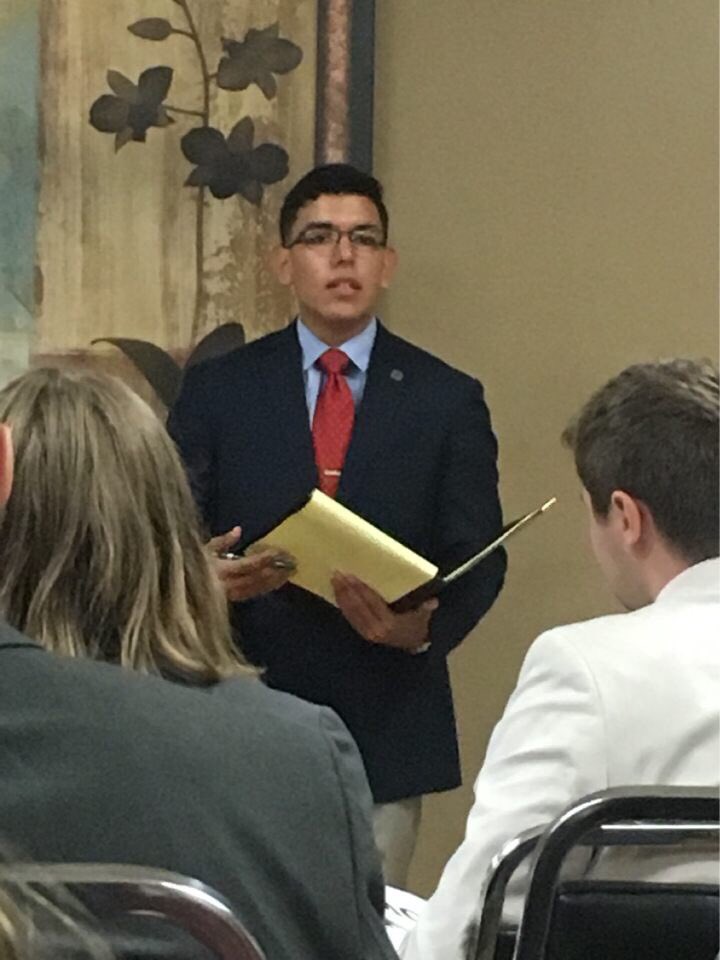 JoaquinRomeroNM's tweet photo. I would be remiss if I skipped the main part of #CONA2017, which was getting the chance to debate! https://t.co/0divmpFeNh