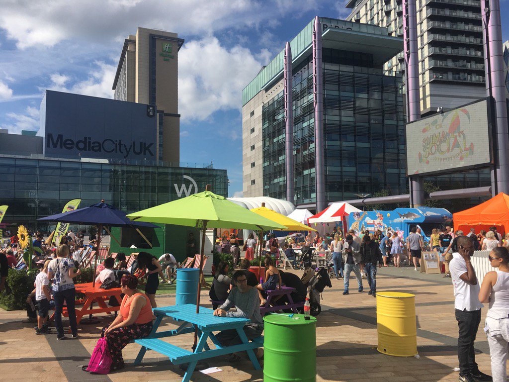 westgrove5s's tweet photo. @MediaCityUK buzzing today with #SummerSocial.What an amazing venue and vibe. Proud of @Westgrove_Group teams efforts https://t.co/yKwz70zcUT