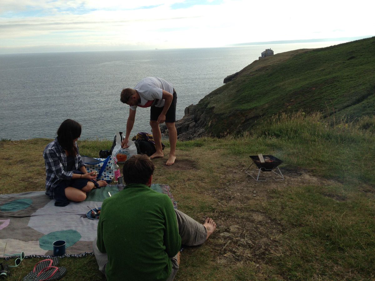 BH_Adventure's tweet photo. Day 25 Lizard point to Porthleven, cream tea Devon and Cornish way,great walking and bbq with the awesome Soph and Aus! https://t.co/XsI7mCxttt