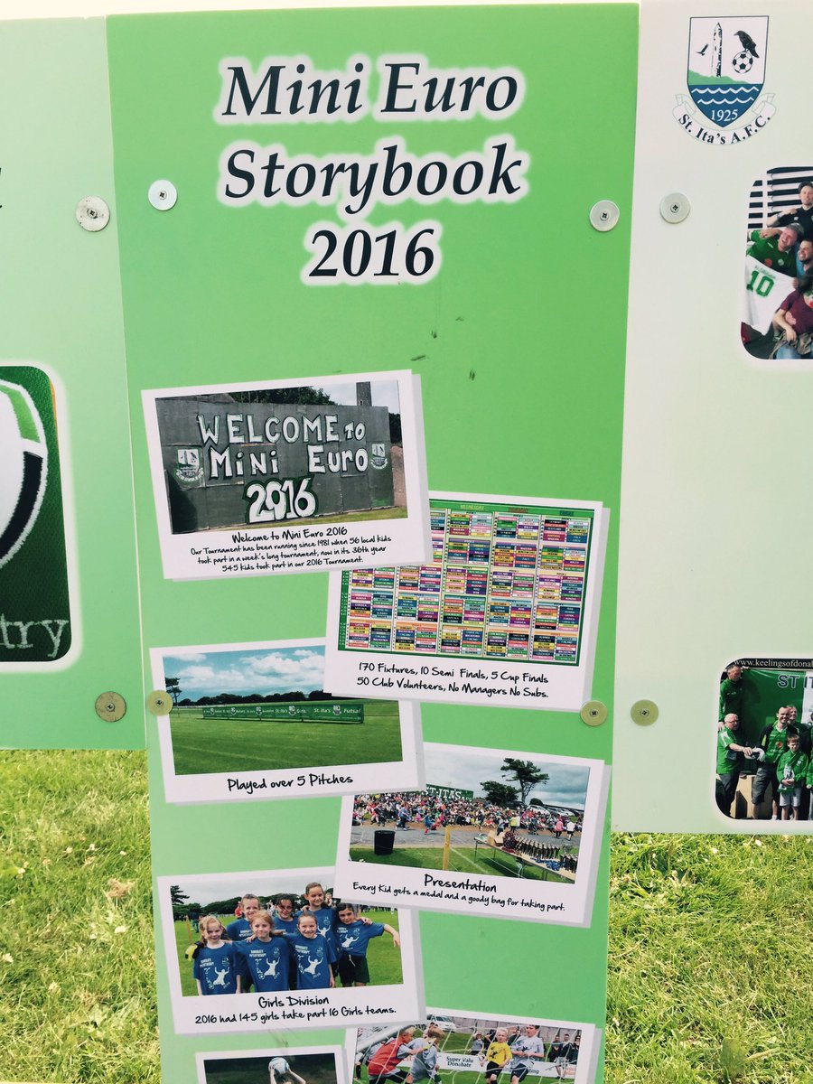 shanefofarrell's tweet photo. Was another great @STITASAFC #minieuro with finals today in lovely weather attracting big crowds. Well done all volunteers. Nice storybook. https://t.co/iZi83ky2HU