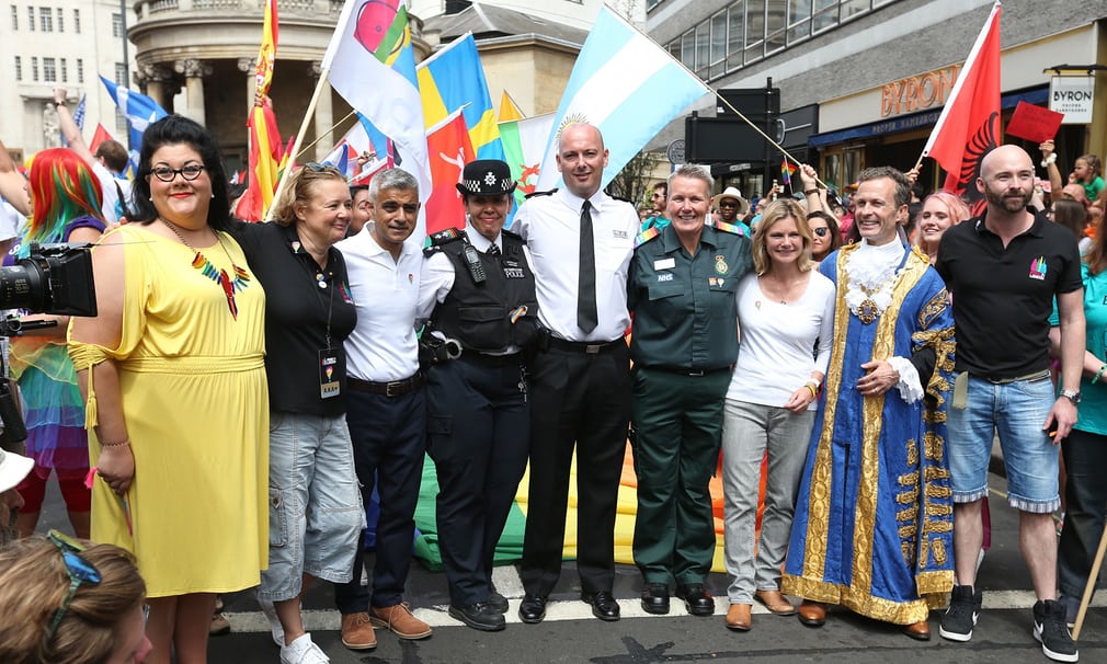 CharleJHuguenin's tweet photo. Only in London #LGBTParade https://t.co/jXGF1FLl1R