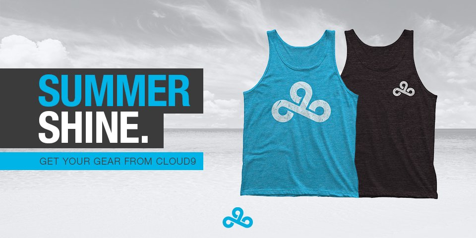 Cloud9 on X: "It's getting hot outside. Stay cool in style with new Cloud9  tank tops! https://t.co/HVaJLYhMlZ https://t.co/mDpgTNM2h7" / X