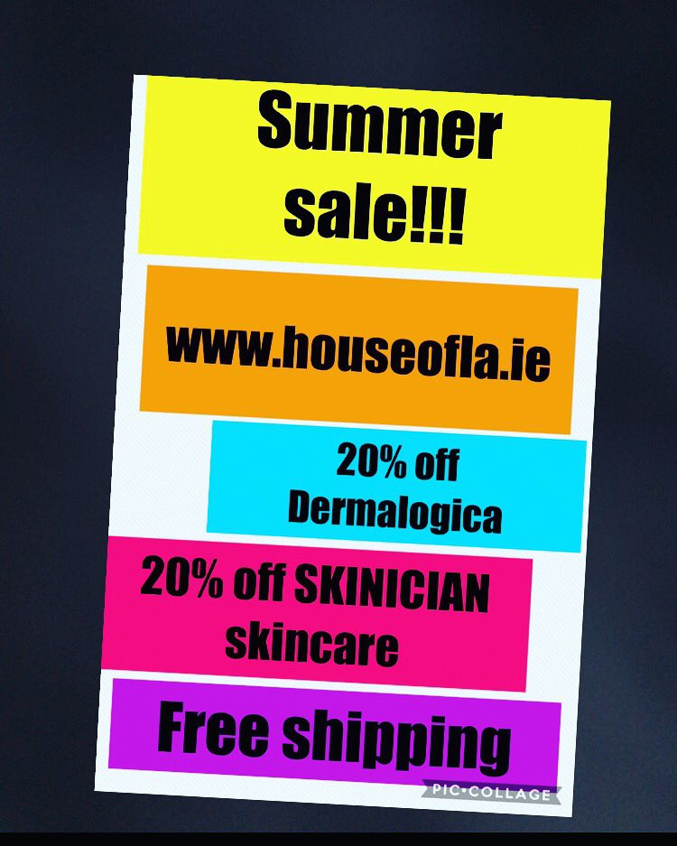houseofLA_'s tweet photo. Summer sale until midnight 12th of July!! 20% off Dermalogica and SKINICIAN skincare!!! https://t.co/ktBgOAg1ji https://t.co/0J0K3tCzwV