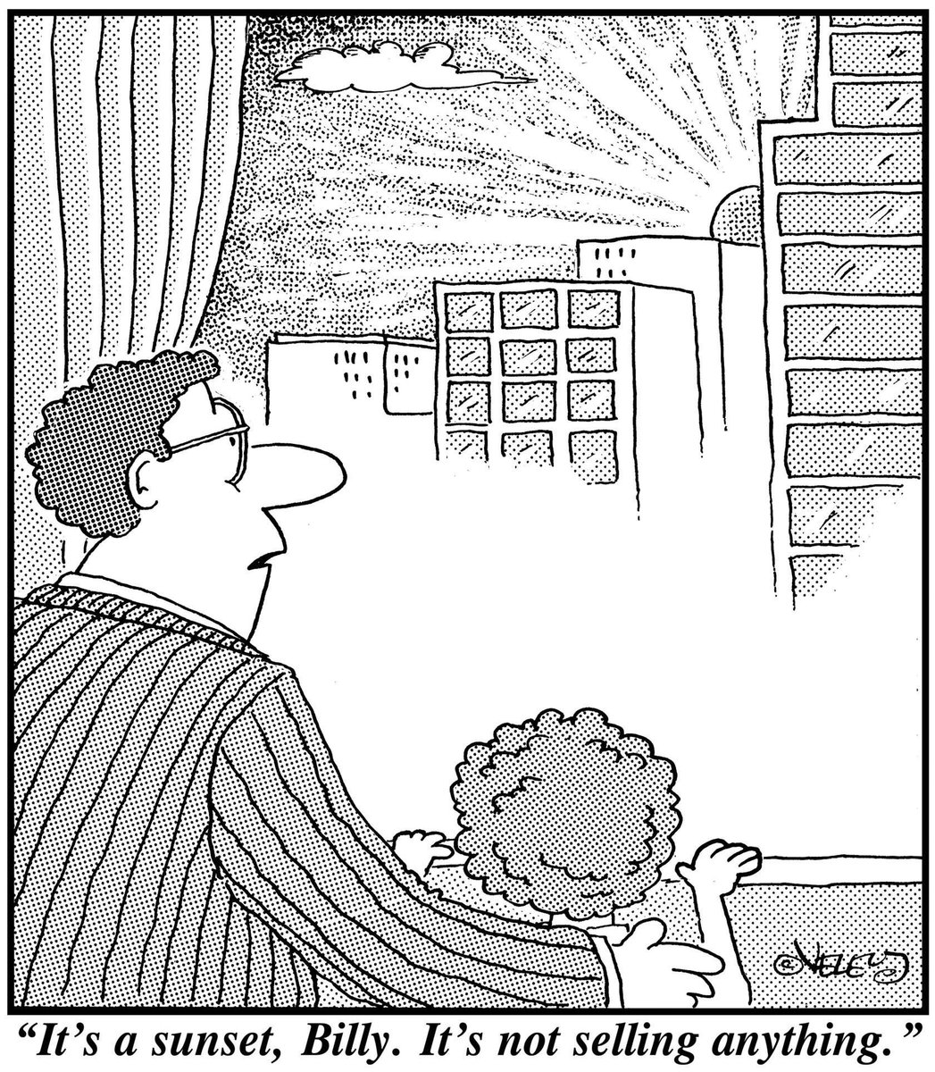 JulianState's tweet image. "It's a sunset Billy, it's not selling anything." 

@veleycartoons #getoutside #nature #backpacking #adventure