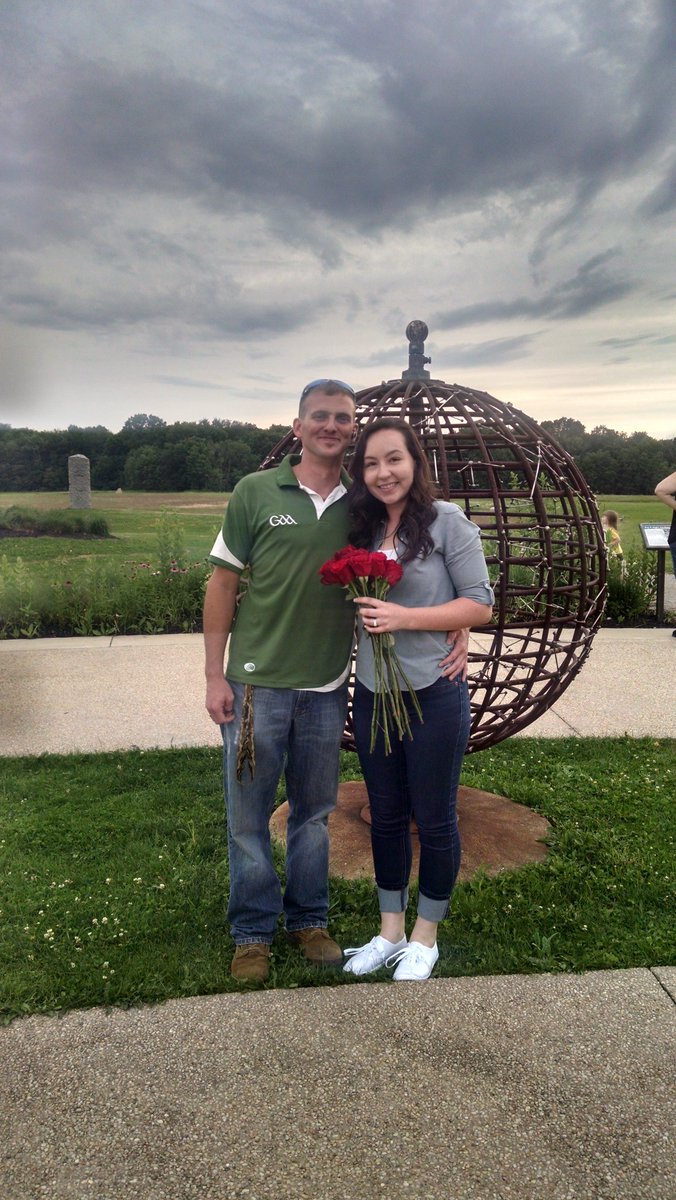 She said, 'YES!' Congrats to James & our daughter, Emma! @GeaugaParks  #ObservatoryPark #GeaugaParkDistrict