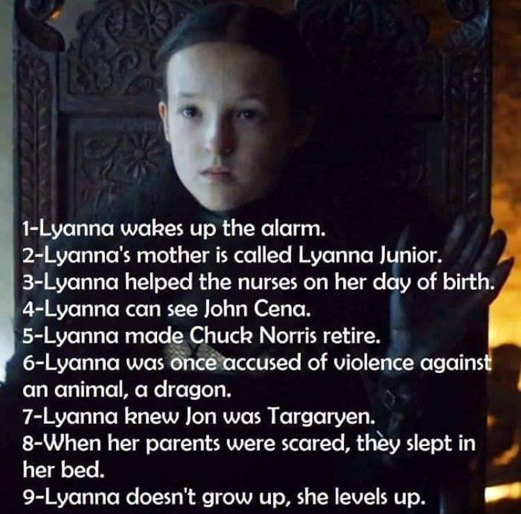 Memes_GOT's tweet photo. @LyannaMormont_  #GameofThrones  #GoTS7 https://t.co/P7w2YSrPiB