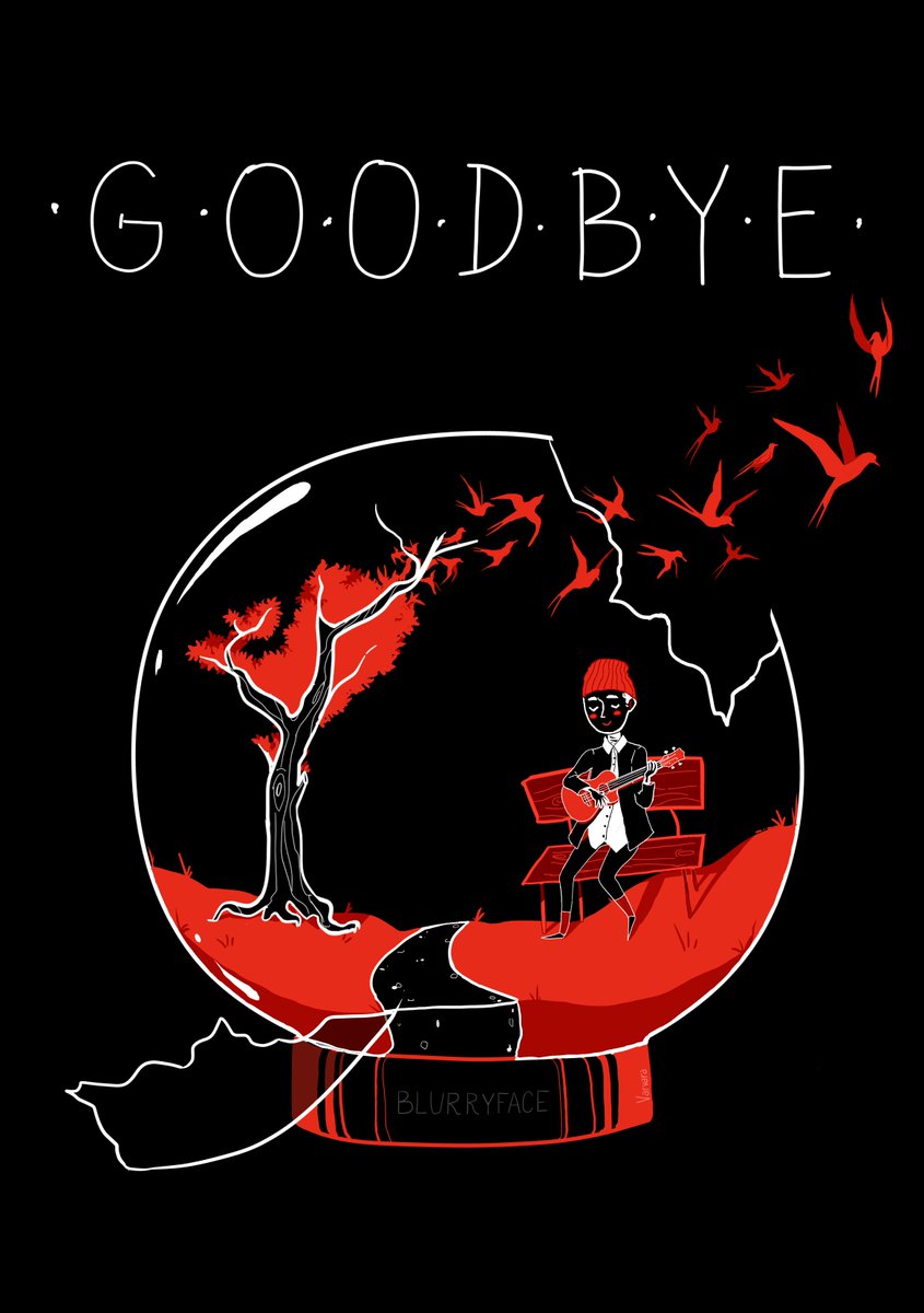 _V_e_i_A_r_t_'s tweet photo. .G.O.O.D.B.Y.E.
.
.
.:@twentyonepilots @tylerrjoseph @joshuadun @skeletonclique #cliqueart https://t.co/ACZNv4fPyt