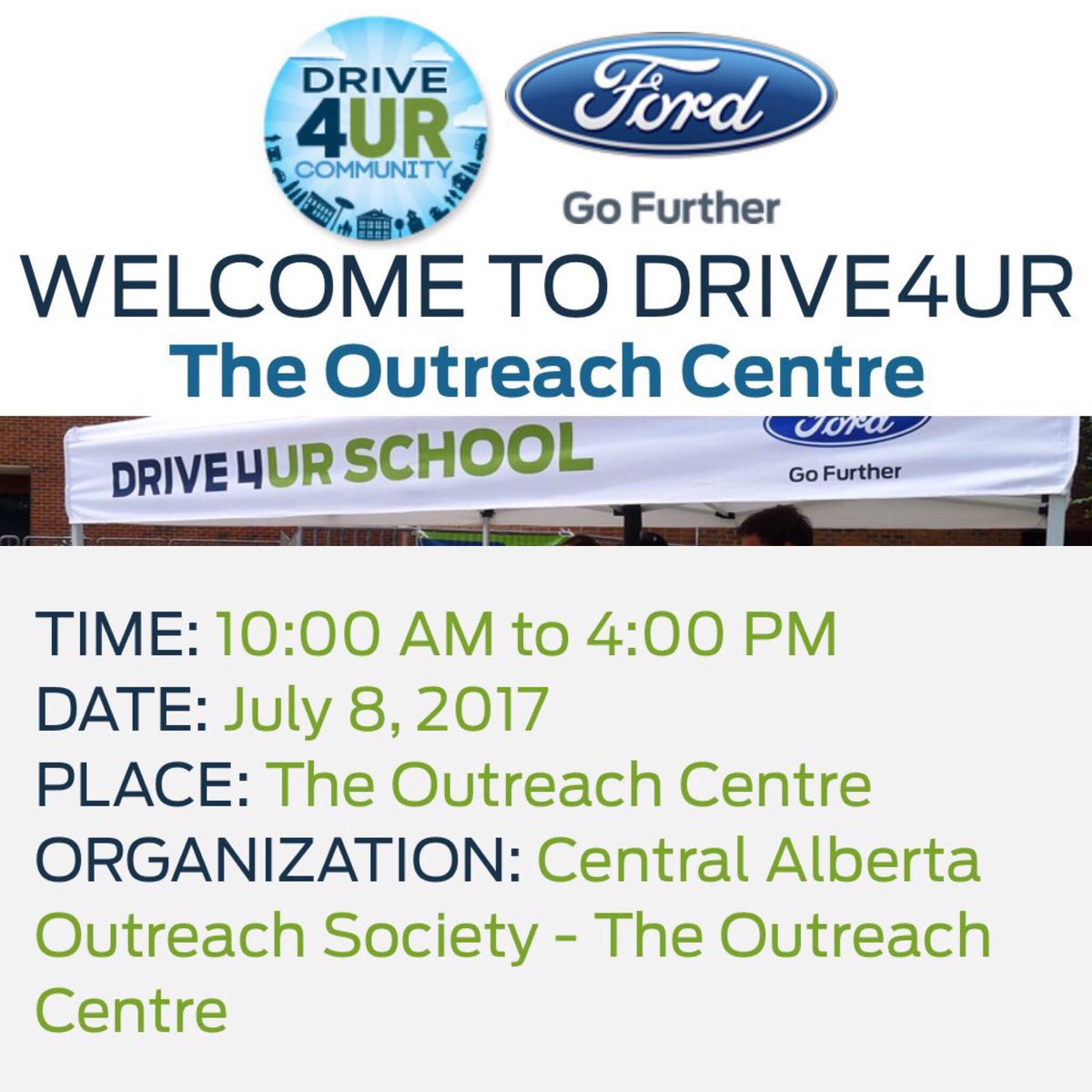 CamClarkFordRD's tweet photo. We're wrapping up @Womensoutreach today. THANK YOU Red Deer & Central Alberta for helping support #Drive4UR Community again! https://t.co/TzYna58s9j