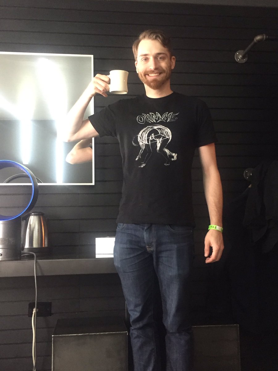 Heres a sweet pic of <a href="/dfgehr/">dorian gehring</a> repping us at <a href="/LincolnHall/">Lincoln Hall</a> for the <a href="/Marrowtweets/">Marrow</a> show