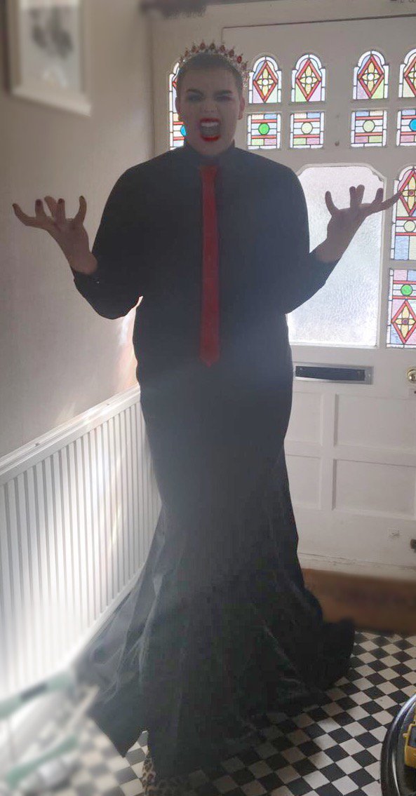 SDCCharli's tweet photo. Loved prom! Inspiration : @sasha_velour 😍 thank you for your art &amp; creativity! love you❤️ https://t.co/e4mMjCoVGP