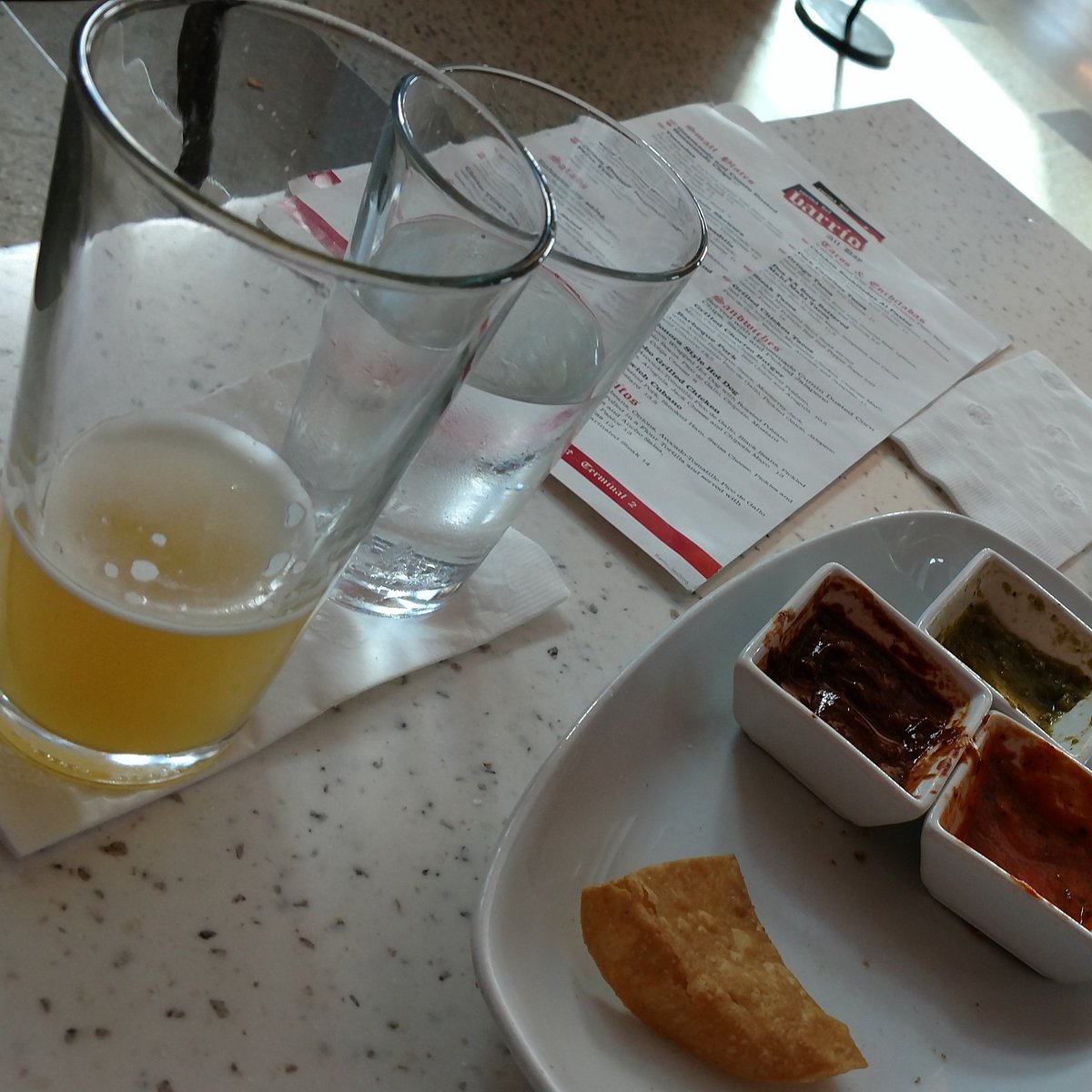 snyder_jennifer's tweet photo. Long layover in #MSP means there will be beer, chips and salsa consumed. #DenmarkBound https://t.co/DLECb97H4A