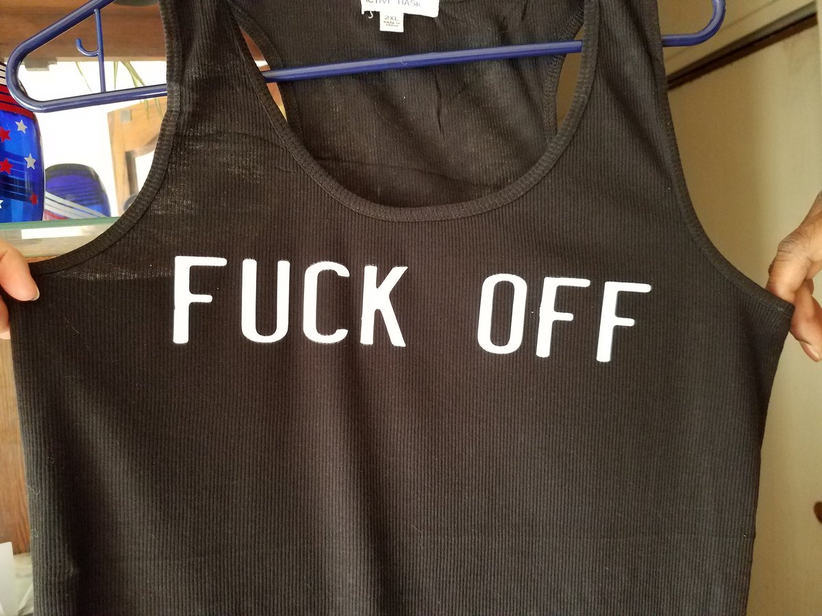 SummerShoates's tweet photo. Womens Fuck Off Tanks $20
All Sizes Available
#FuckOff #tanktops #tshirts #lol #SorryNotSorry #EliteCustomPrinting
#CustomDesigns https://t.co/7nDVudR9ee