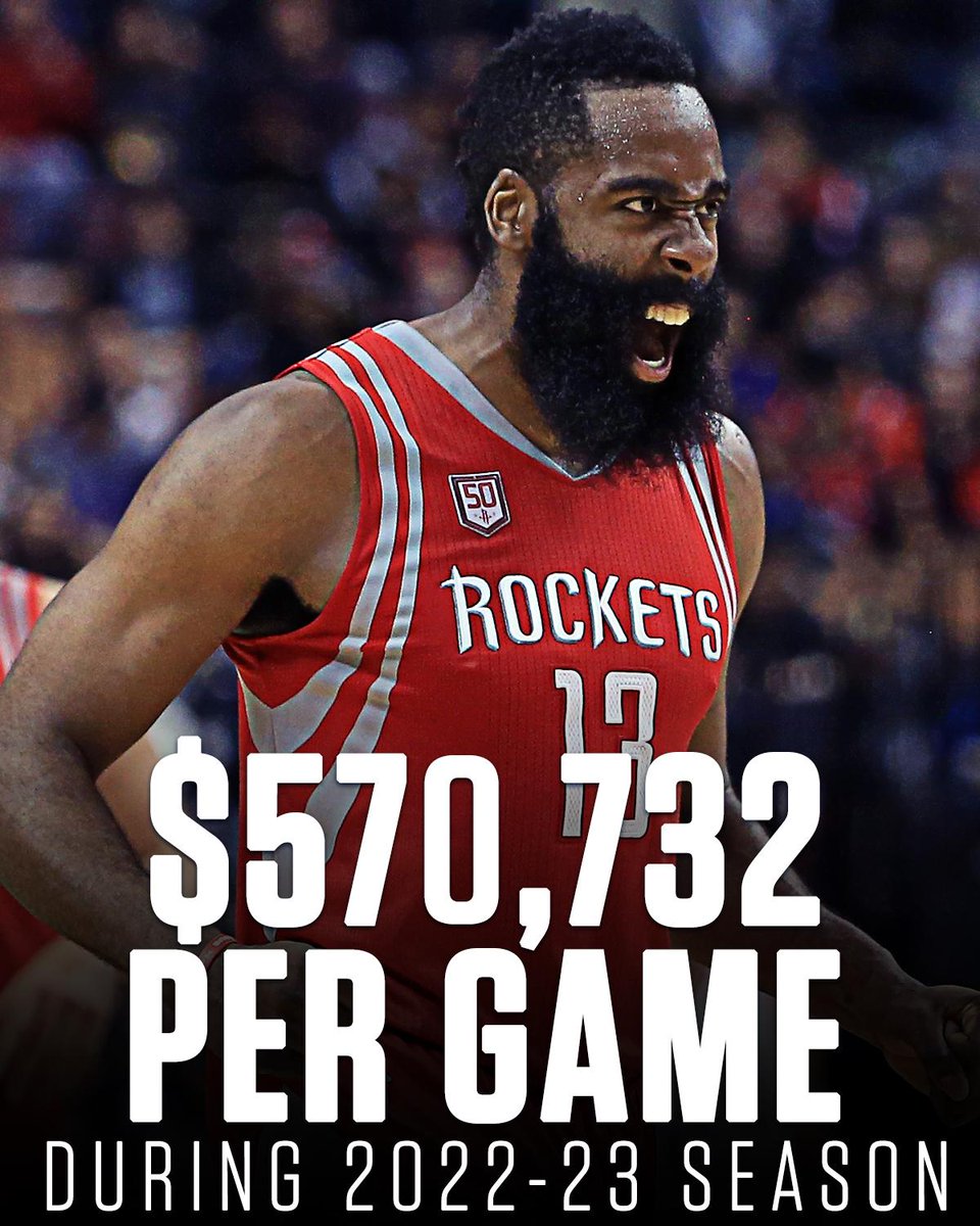 how much money does harden make per game