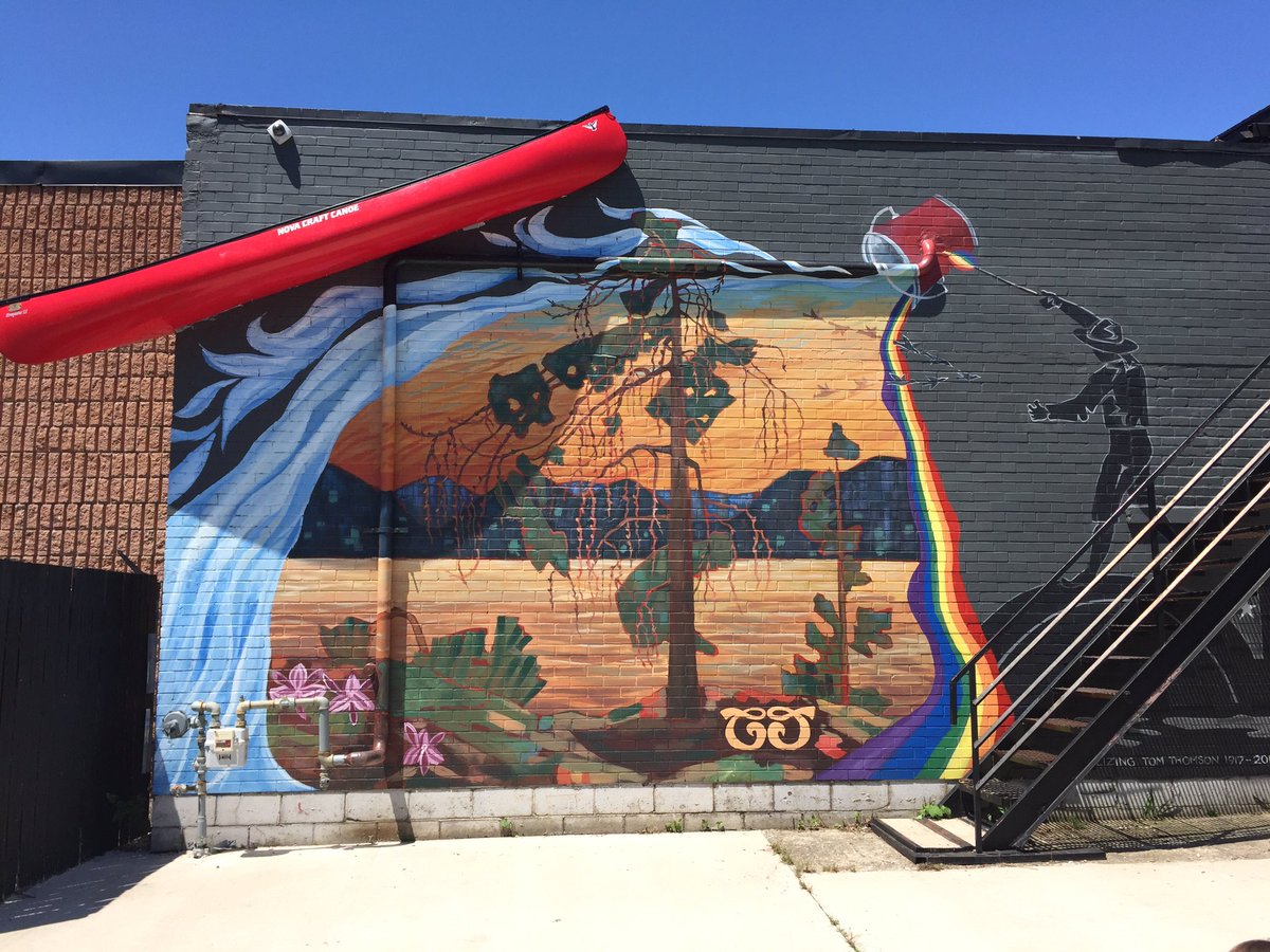 HamiltonRoadBA's tweet photo. Some of the artwork that went to create this amazing tribute to #TomThomson! Congrats to @jenromnes and students involved!#rethinkHamiltonRd https://t.co/HIG6U4AVoH