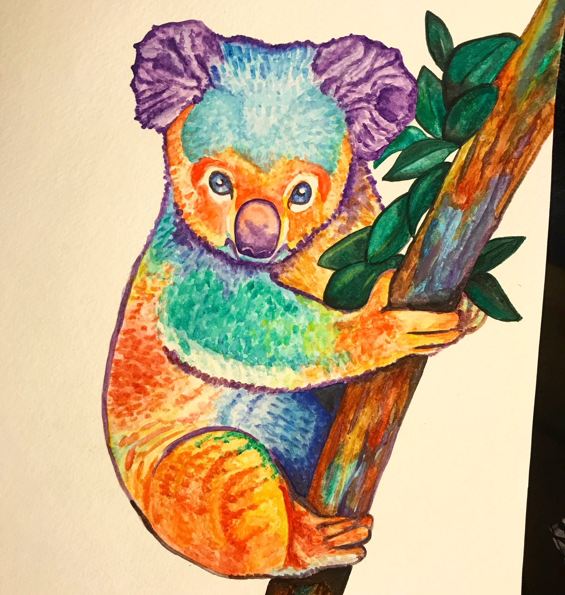 Apollo_Art1's tweet photo. Watercolor koala #apolloart #watercolor #artwork #artistsoftwitter #painting #art #koala https://t.co/I3YtU35CKG