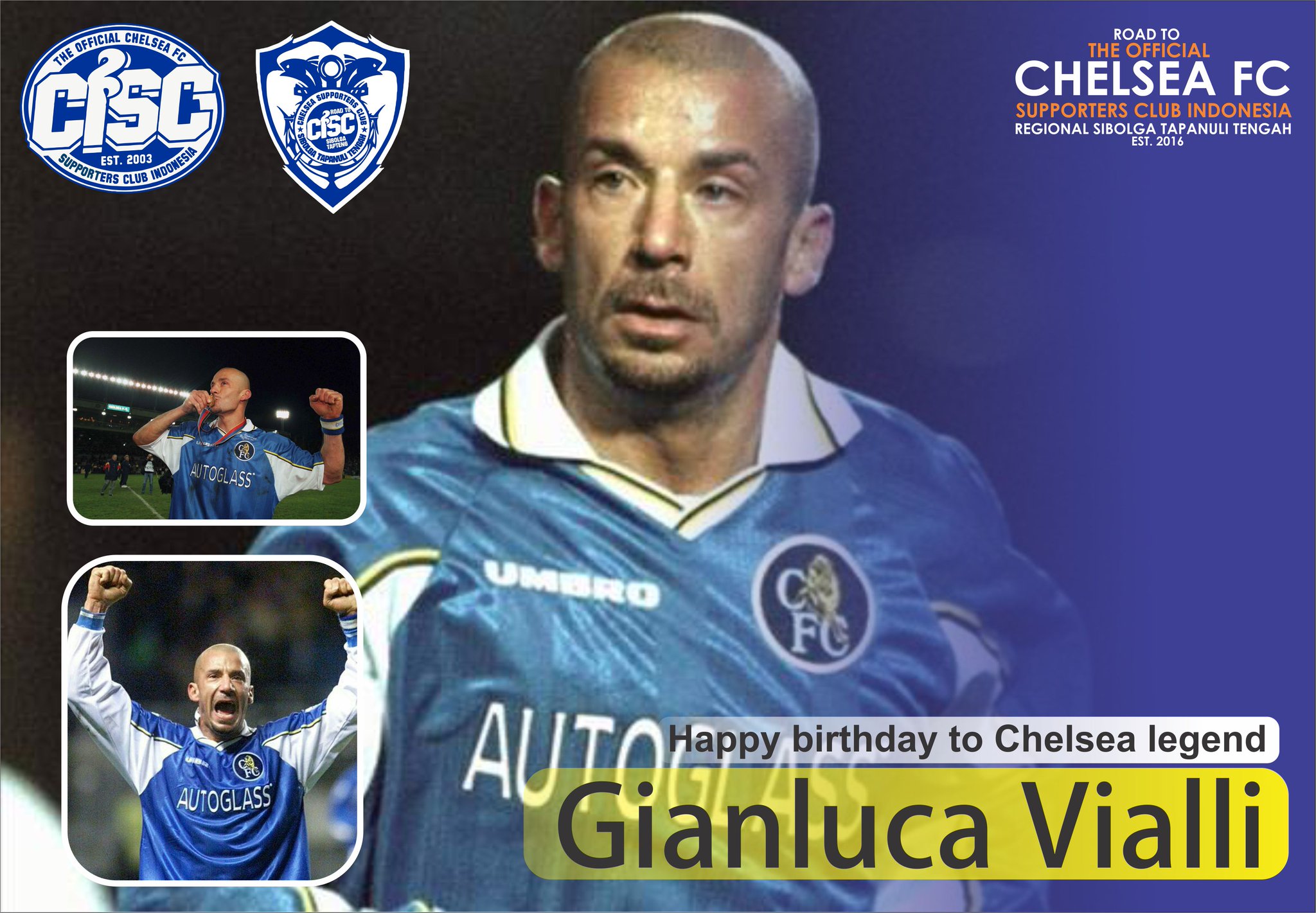  Happy birthday to Chelsea legend Gianluca Vialli!  