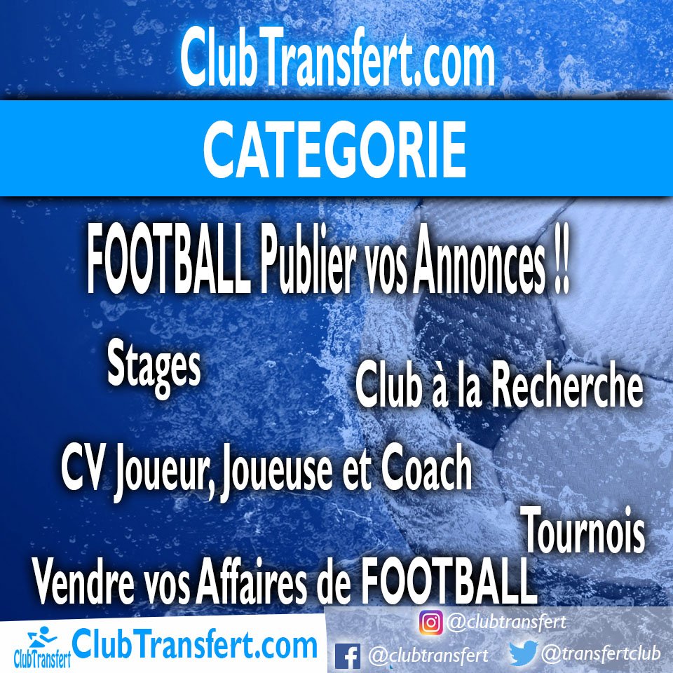déposer une annonce > clubtransfert.com/submit-ads/