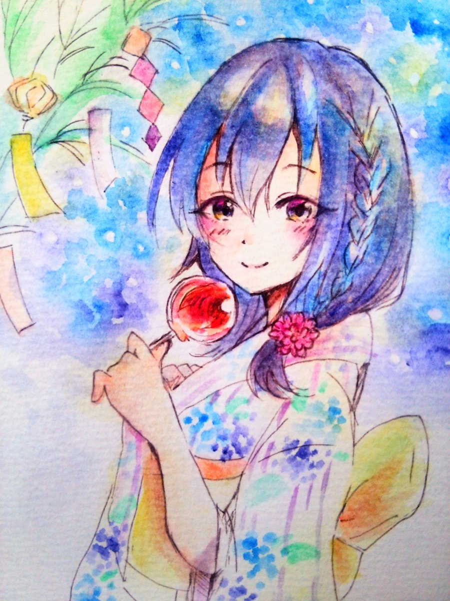 しろはんぺん V Twitter 七夕イラスト大遅刻だけどあげとく 肇