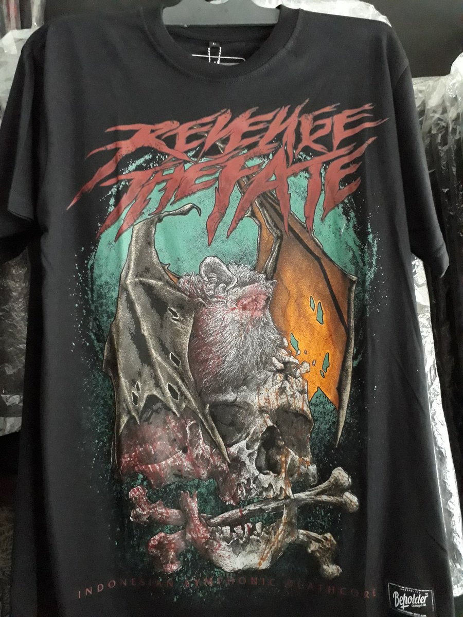 DaunMetalZone's tweet photo. Ready stock
Ts Revenge The Fate 
Brand   : Original Beholder
Sablon : Plastisol
IDR       : 175K https://t.co/JTxLzUz5cu