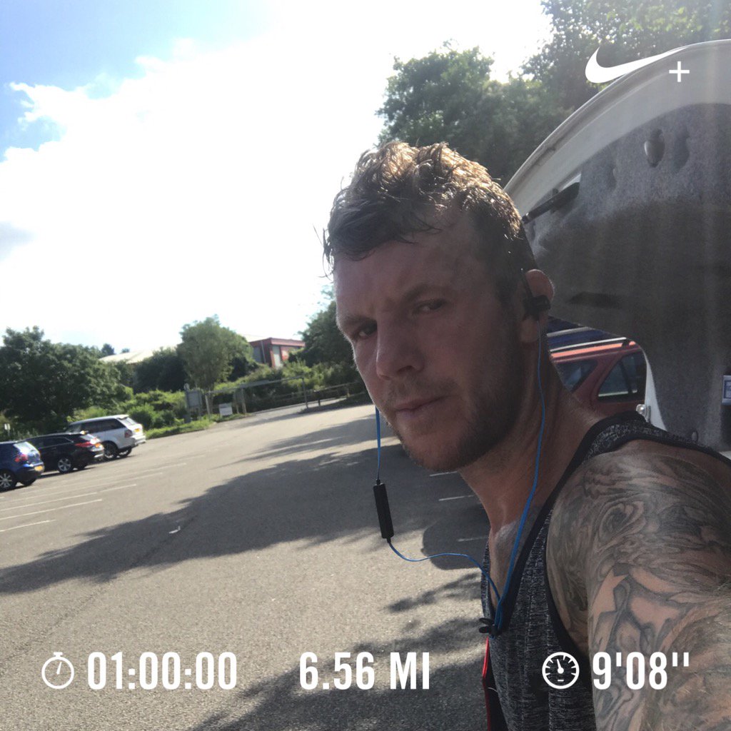 DPriaulx's tweet photo. First run in weeks #sweatymess #10k #running https://t.co/xupM0HIhPN