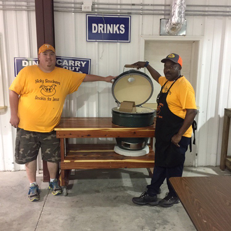 HolySmokersTN's tweet photo. What a great day we have had! Won Grand Champion at Crossroads fire dept bbq cookoff! Then on to ... https://t.co/3AjTisJeXd https://t.co/pFTy7UtJ18