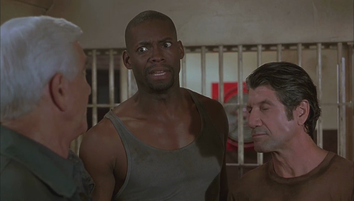 NakedGunTweets's tweet photo. Tyrone: Take it from me. This place here changes a man.
Frank: Oh yeah? In what way?
Tyrone: I used to be white. https://t.co/jCGFX7oMFD