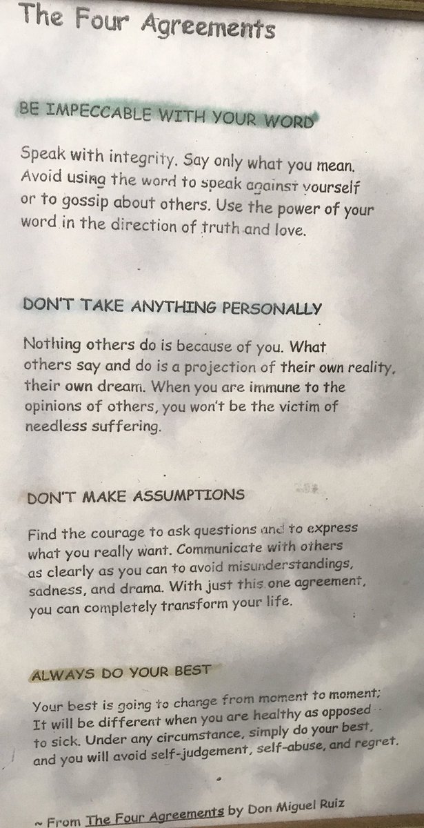 RobinA_Russell's tweet photo. Looking forward to reading "The Four Agreements"!! Short book about 140 pages #wisdom #krugnation @danny_krug @BulkleyD https://t.co/ndahfgVfLa