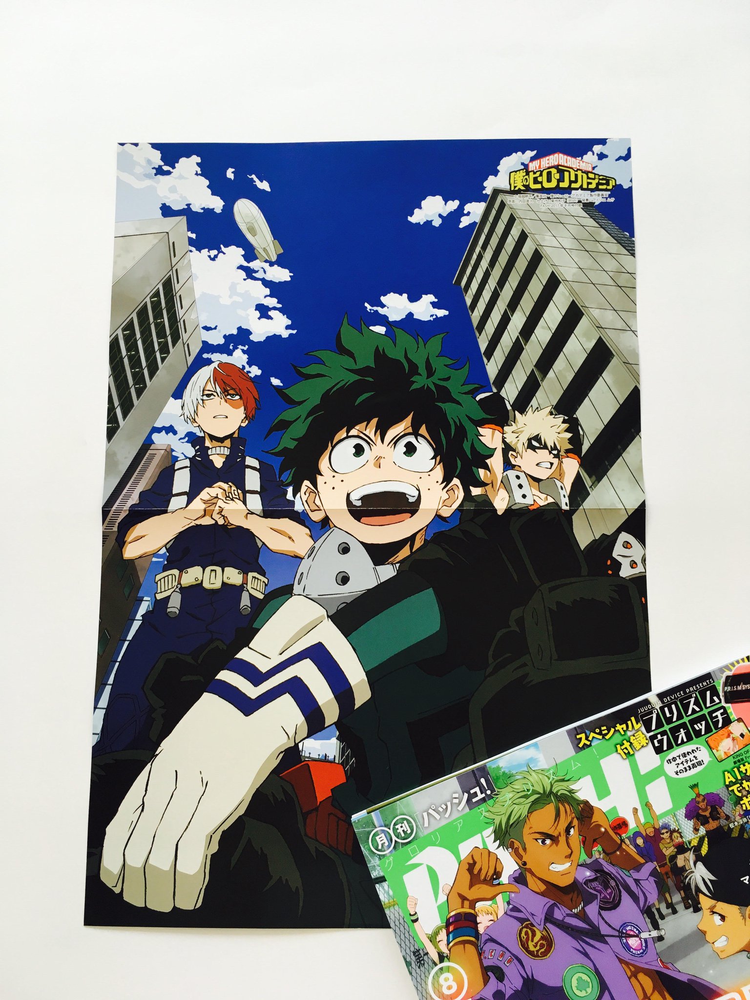 ホークス　エンデヴァー　PASH ポスター　僕のヒーローアカデミア 僕のヒーローアカデミア ピンナップ ポスター PASH! 付録