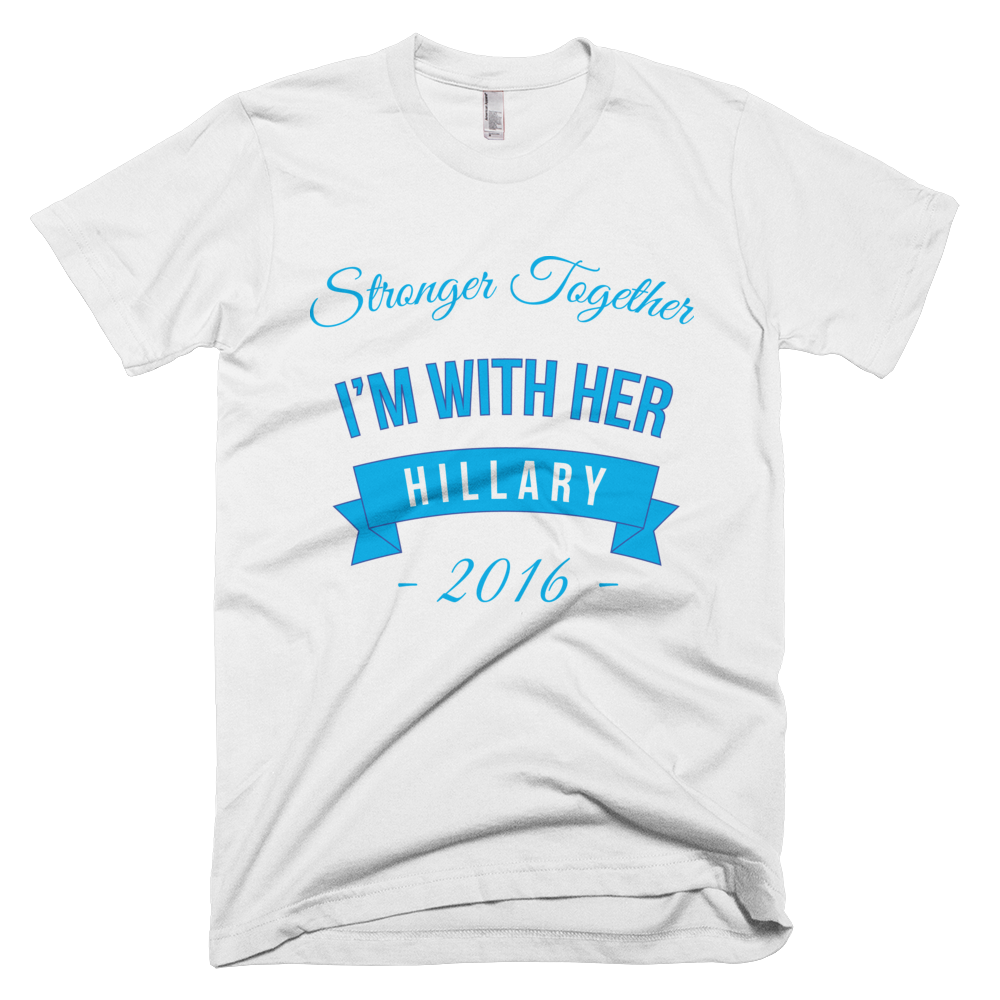 uselections16's tweet photo. Are you a #Hillary supporter? Show it with this great #tshirt   #StrongerTogether https://t.co/BoVojCynQt https://t.co/VHBqkVYda8