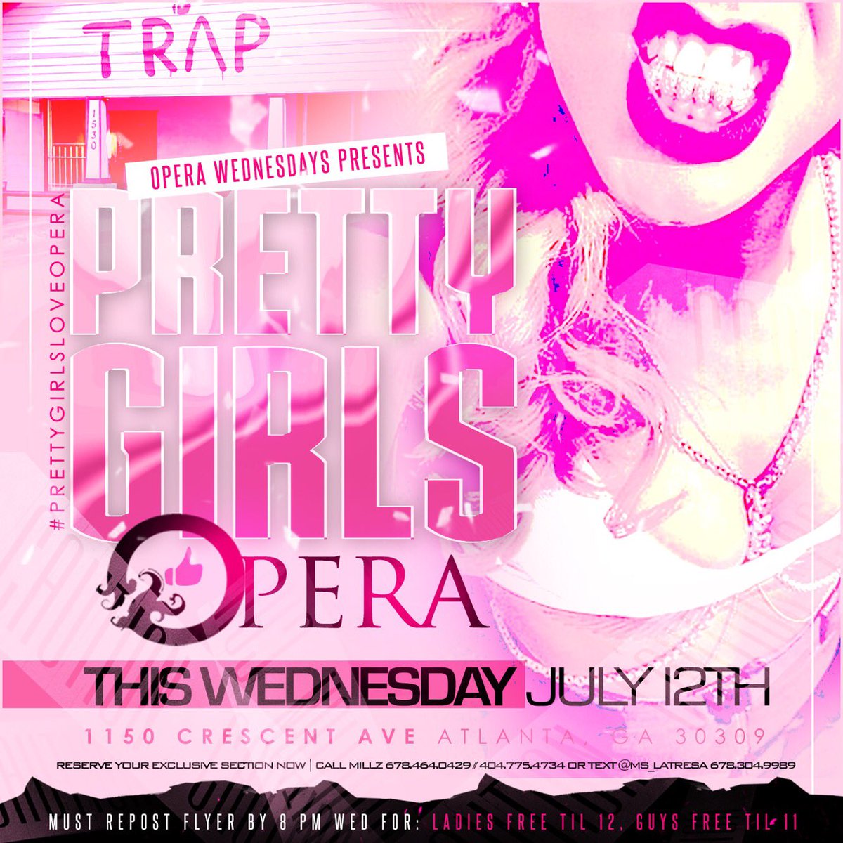 ATLCRAFT's tweet photo. CRAFT™ &amp; #OperaWednesdays Presents #PrettyGirlsLoveOpera This Wednesday! Ladies FREE w/Flyer Repost.
#craft #craftpromotions https://t.co/3jQBhUyUYo