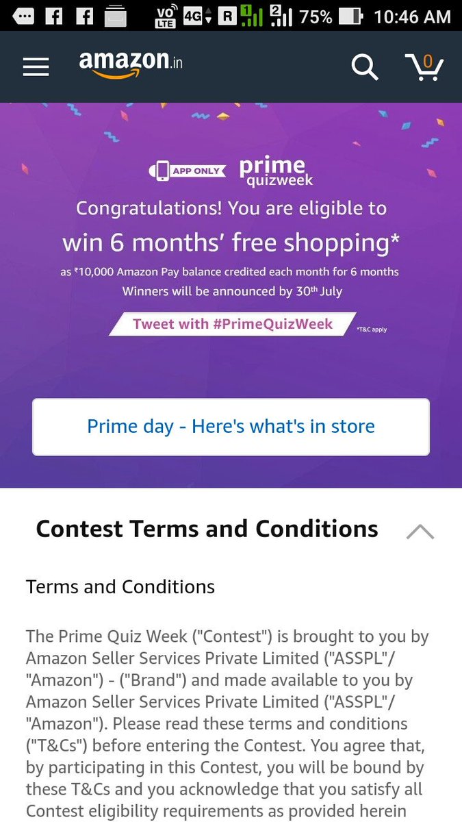 antarachatter14's tweet photo. #PrimeQuizeWeek @amazonIN Done , finger crossed https://t.co/B9VzIxLDFS