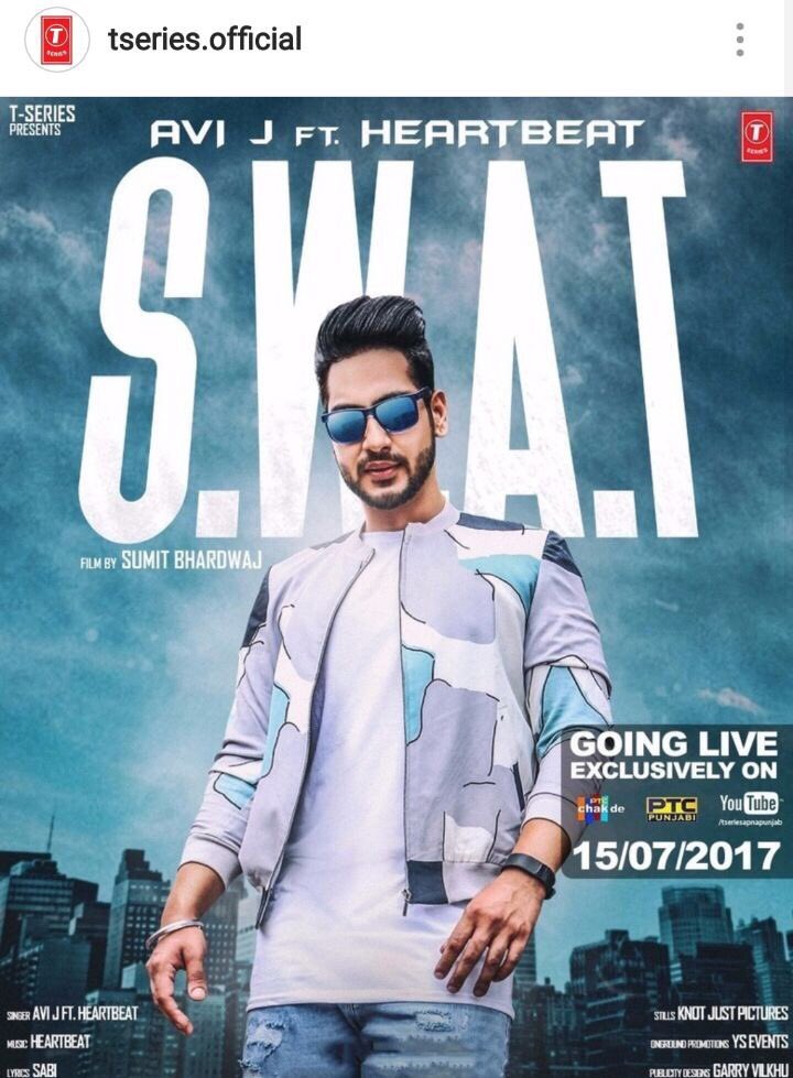 itsAvi_J's tweet photo. #excited #swat my next song releaing on 15th july. Need ur support n love.#avij #tseries https://t.co/SqcRvEDTQw