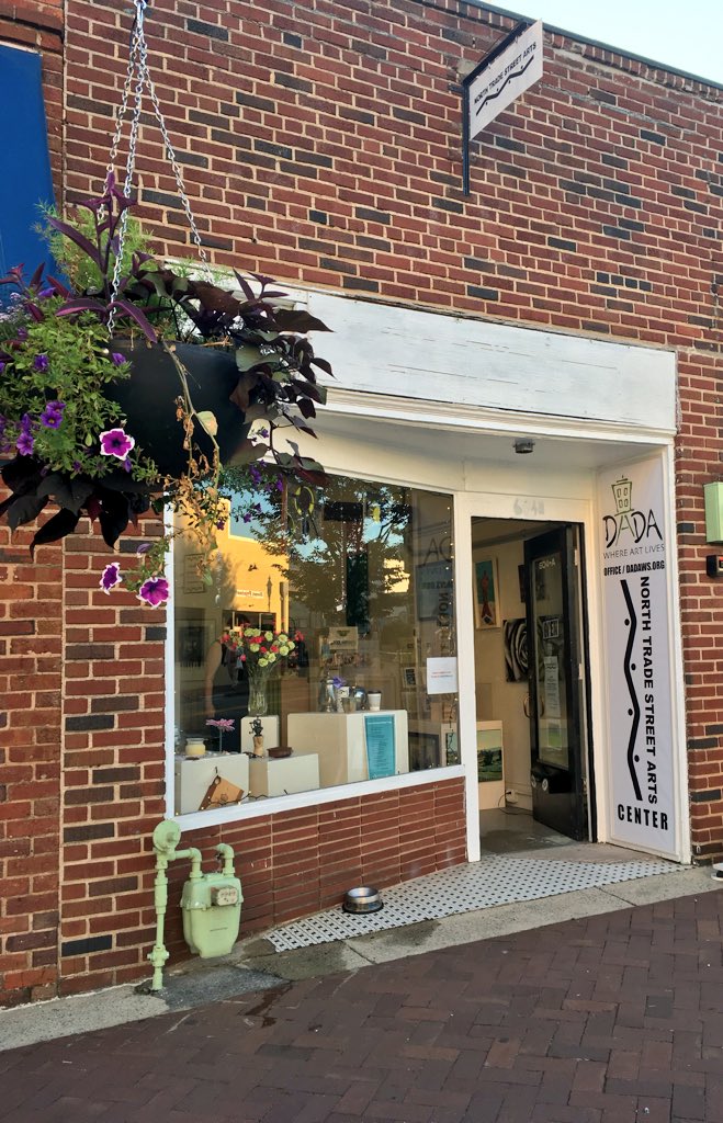 DADAWS's tweet photo. Our NEW DADA Office Sign! More renovations coming! Keep watching! #DADAWS #whereartlives #WSNC #DTWS #DADA1stFridayGalleryHop https://t.co/baGMoKzWPT