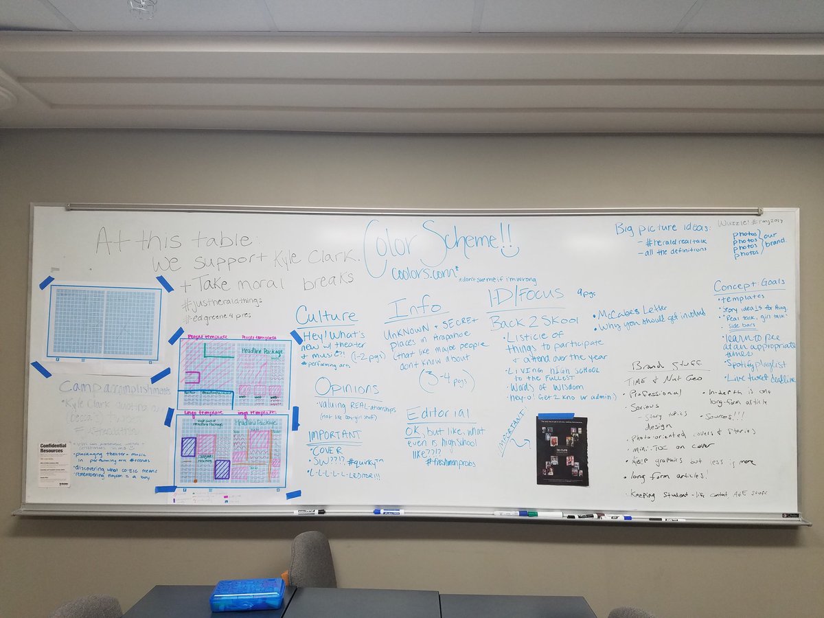 Ever wonder what a student journalist's brain looks like? Sorta like this, granted this is after 6 hours #JustHeraldThings #RMJ2017