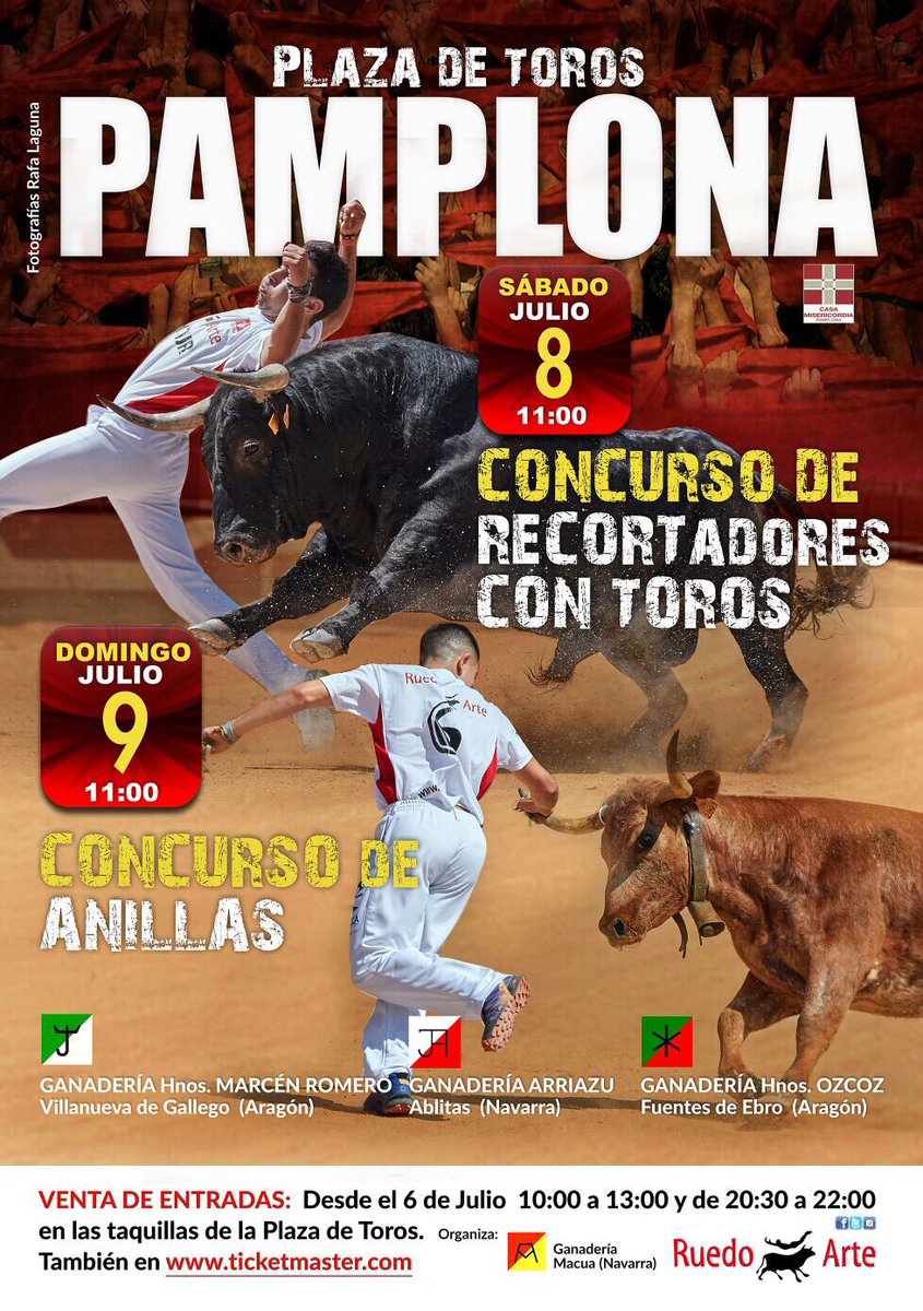 La élite de las anillas hoy en Pamplona. Que no te lo cuenten!
#Encierros #sanfermin #Encierro1TVE #Ruedoarte