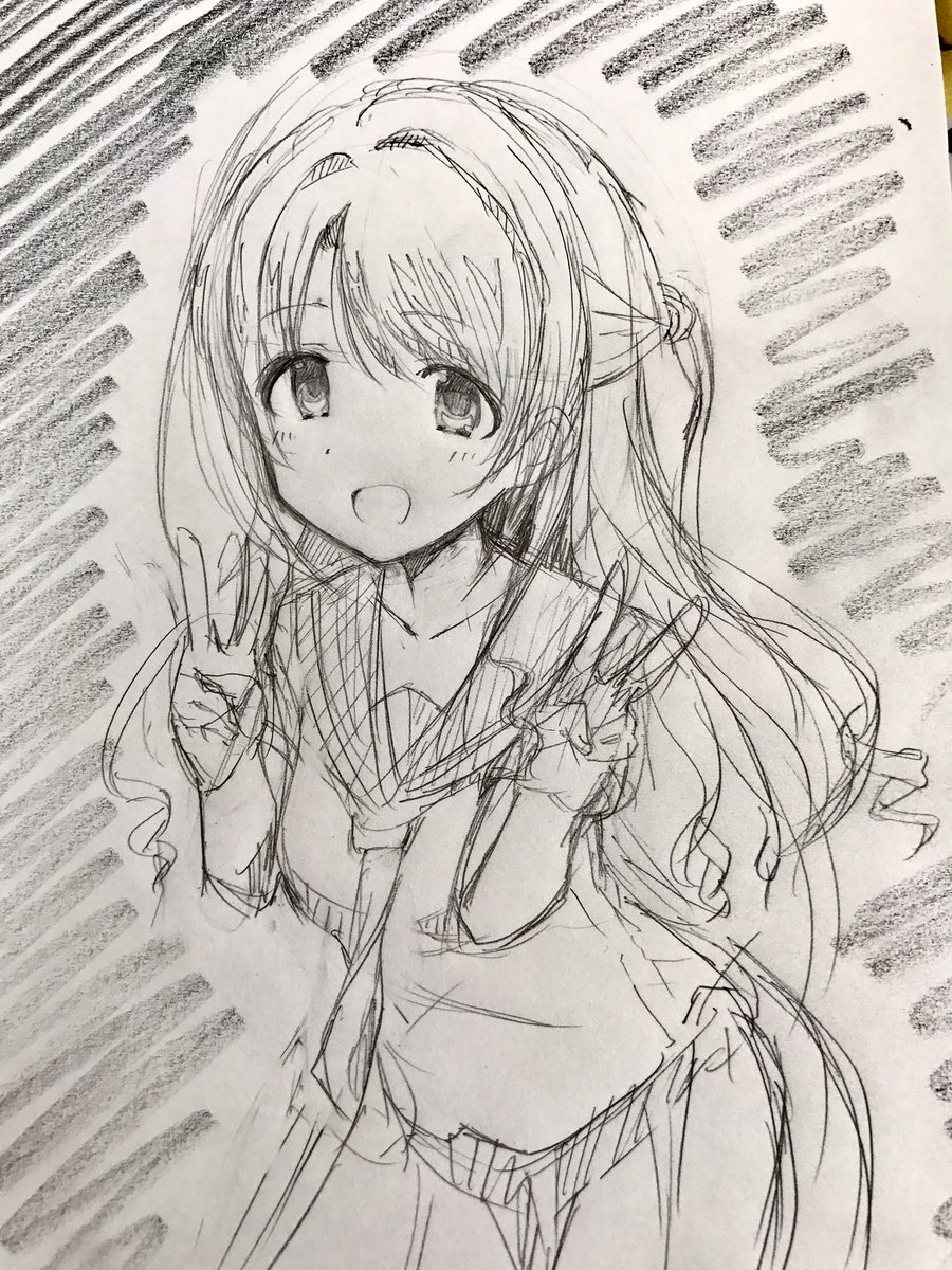 休憩今日短かったので20分くらいしか描けなかった 
