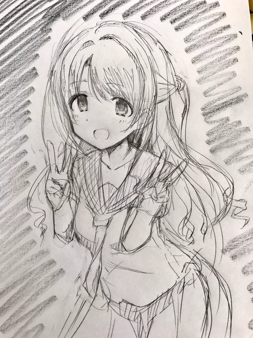 休憩今日短かったので20分くらいしか描けなかった 