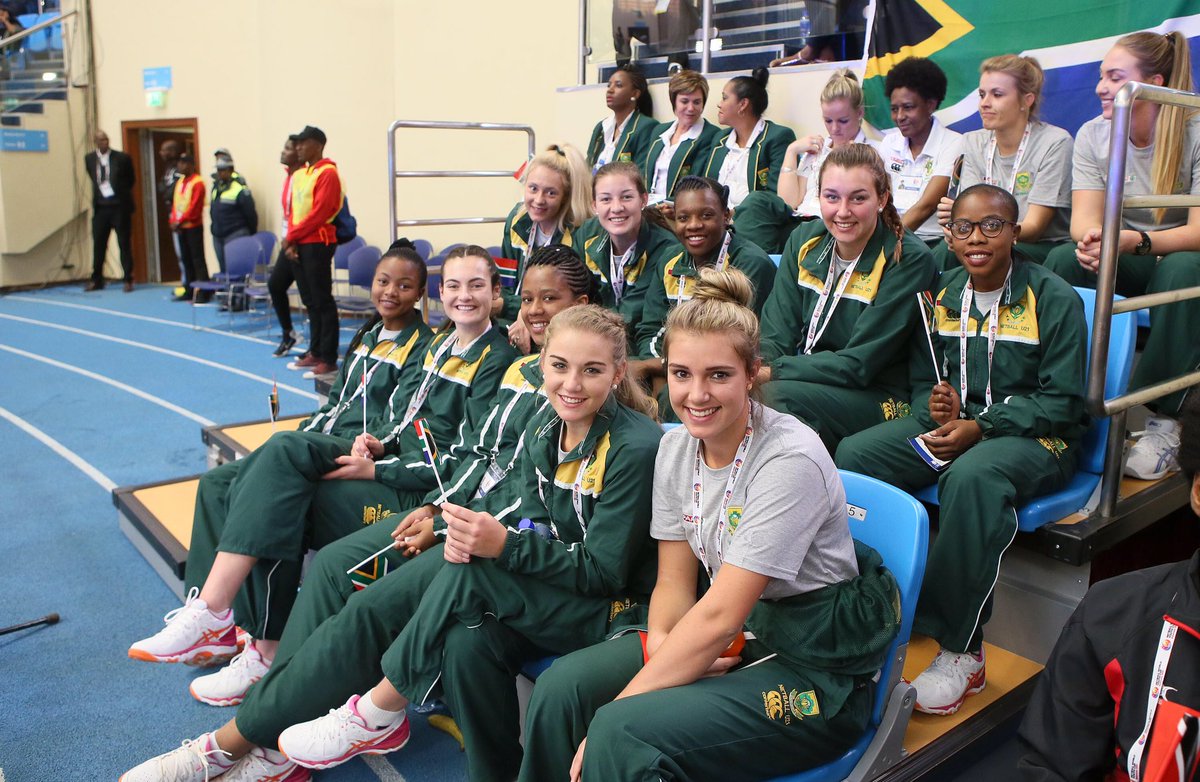 Netball_SA's tweet photo. #NWYC2017 OPENING CEREMONY #SPARBabyProteas #INFNetball https://t.co/apEZjISMZ5