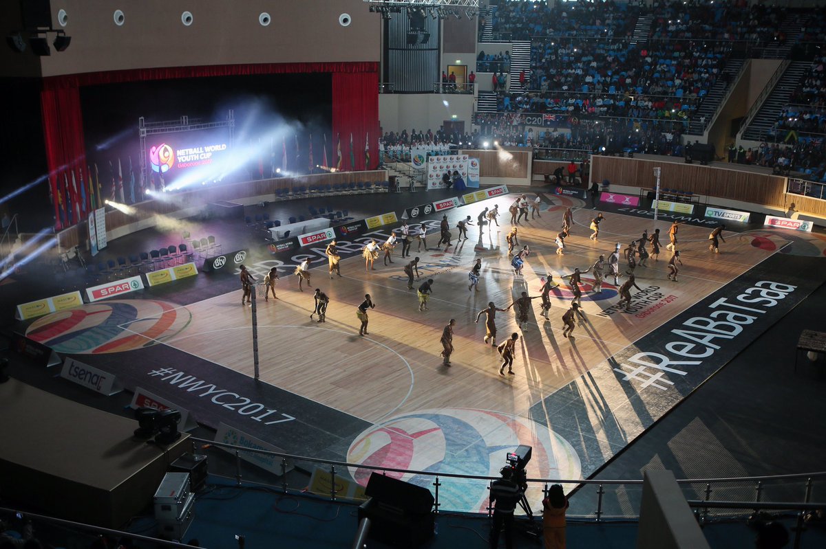Netball_SA's tweet photo. #NWYC2017 OPENING CEREMONY #SPARBabyProteas #INFNetball https://t.co/apEZjISMZ5