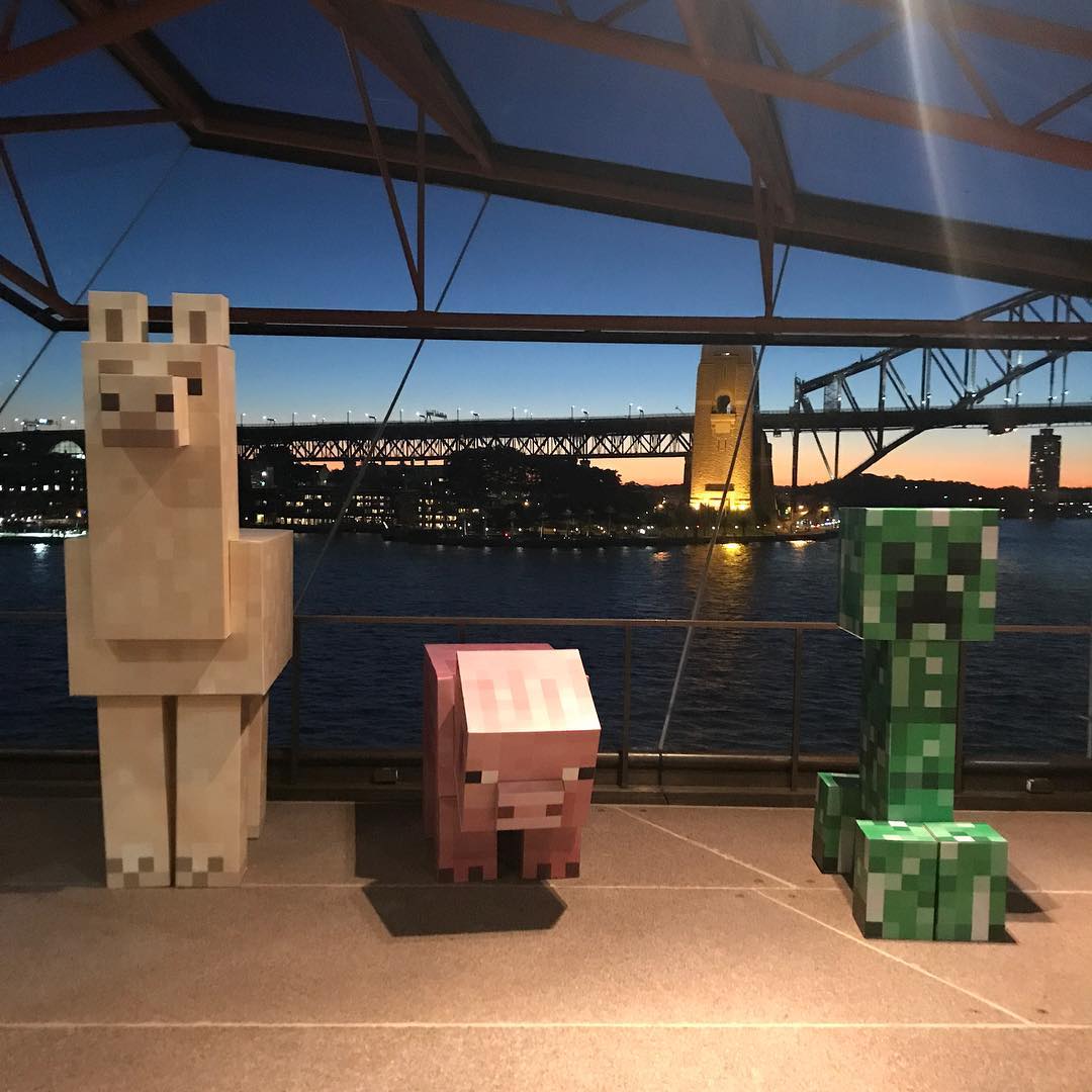 gogameout's tweet photo. Who had a bonza time at the #SOHMinecraft at the #sydneyoperahouse?! What were your faves?! #Repost @sydoperahouse #GoGameOut https://t.co/Ov8We4mSUm
